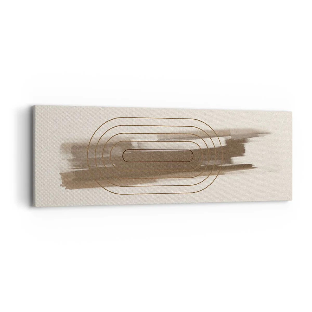 Canvastavla - Bild på duk - Grå blåst - 90x30 cm