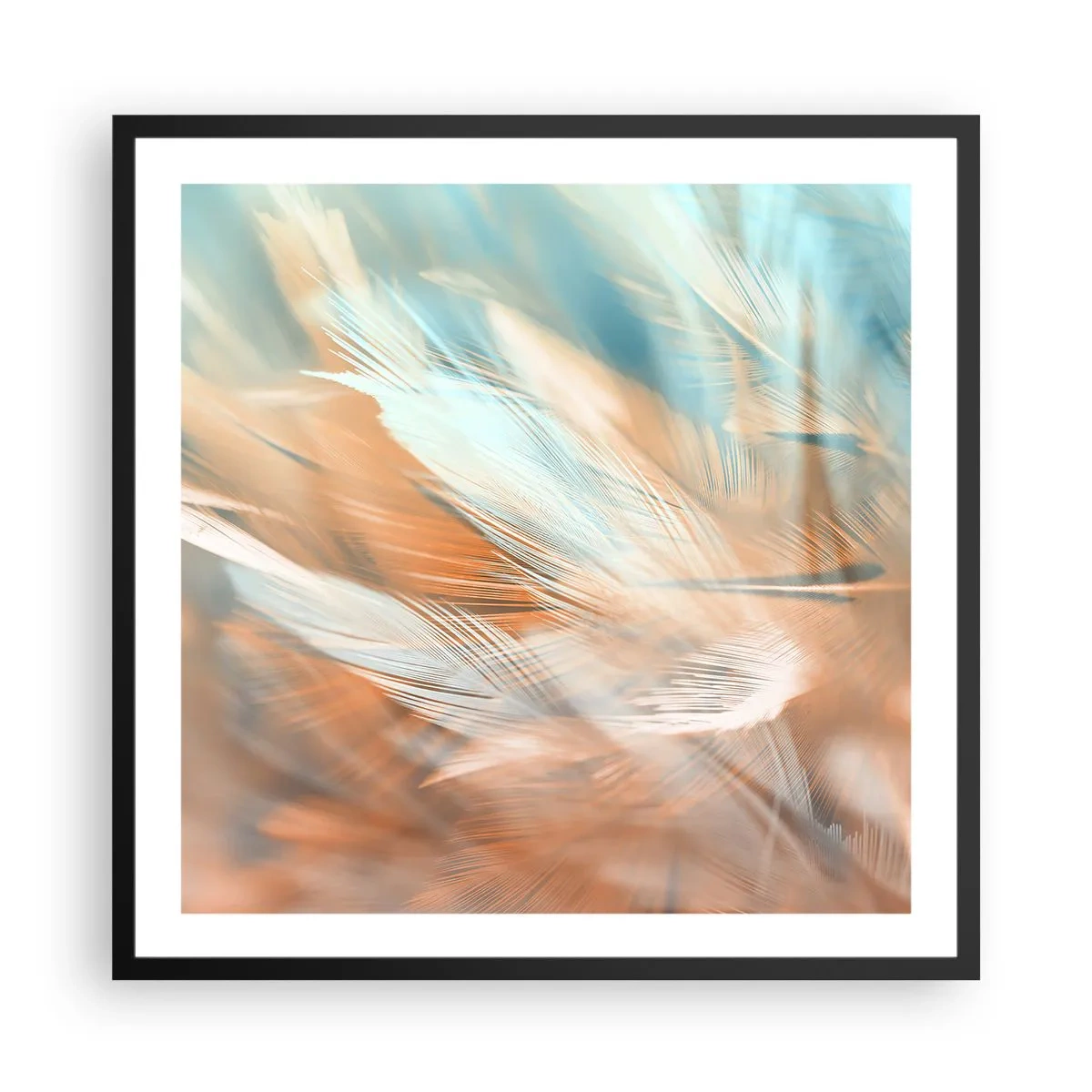 Affisch i svart ram - I mildhetens land - 60x60 cm