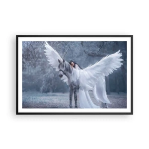 Affisch i svart ram - En stund full av inspiration - 91x61 cm