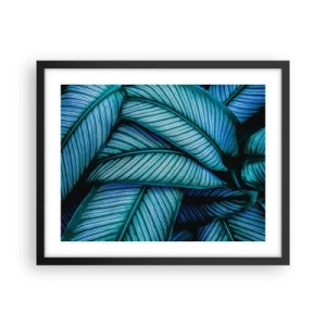 Affisch i svart ram - Livslinjer - 50x40 cm