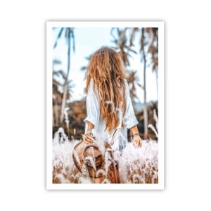 Affisch - Född ur gräsdun - 70x100 cm