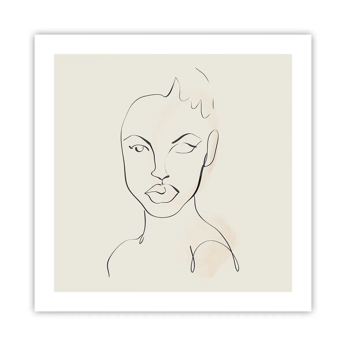 Affisch - Sensualitetens kontur - 50x50 cm