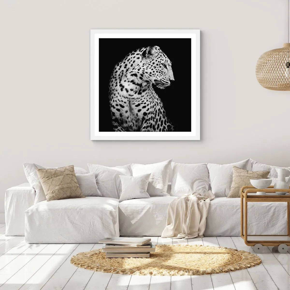 Affisch i vit ram - Perfekt höger profil! - 50x50 cm