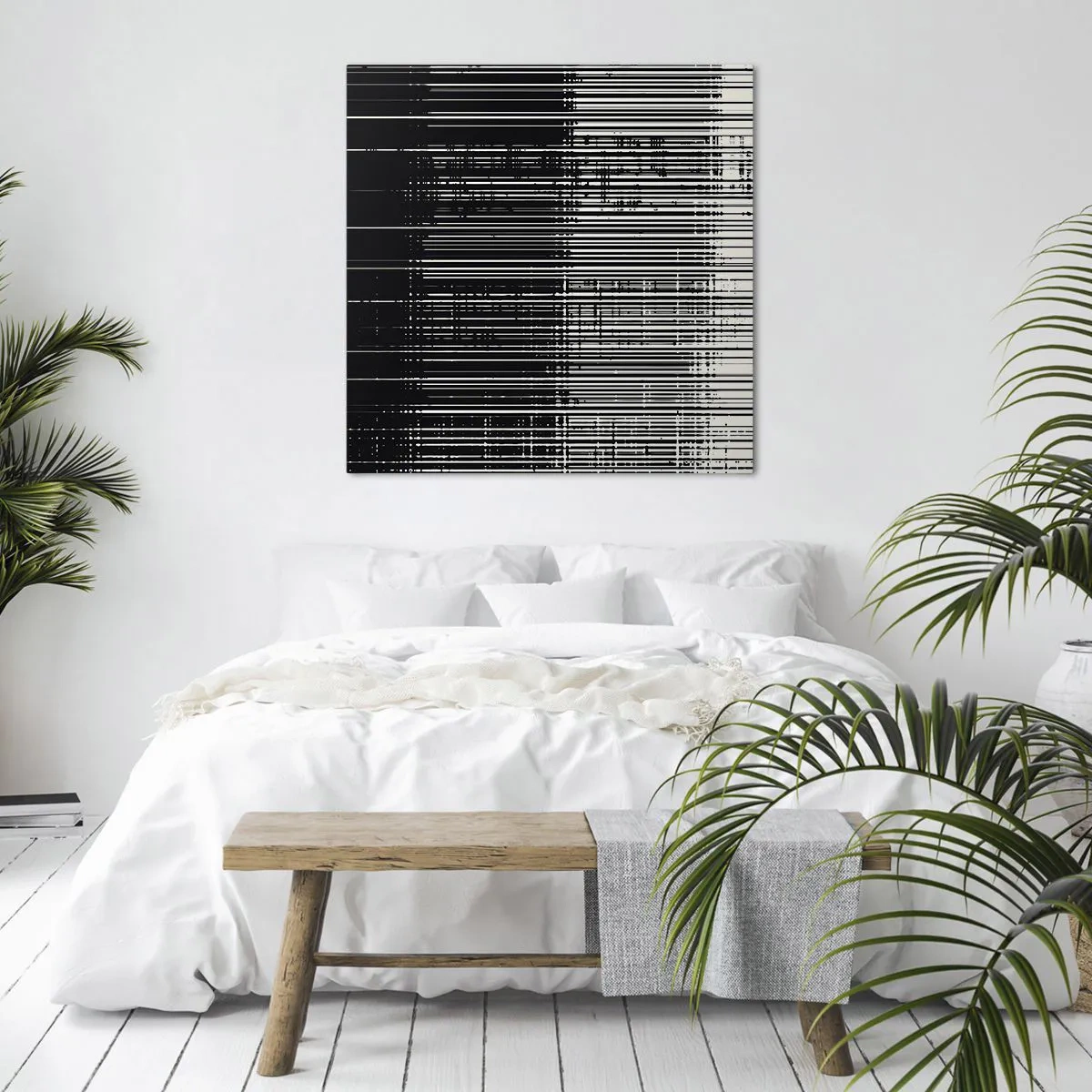 Canvastavla - Bild på duk - Vågor och vibrationer - 60x60 cm