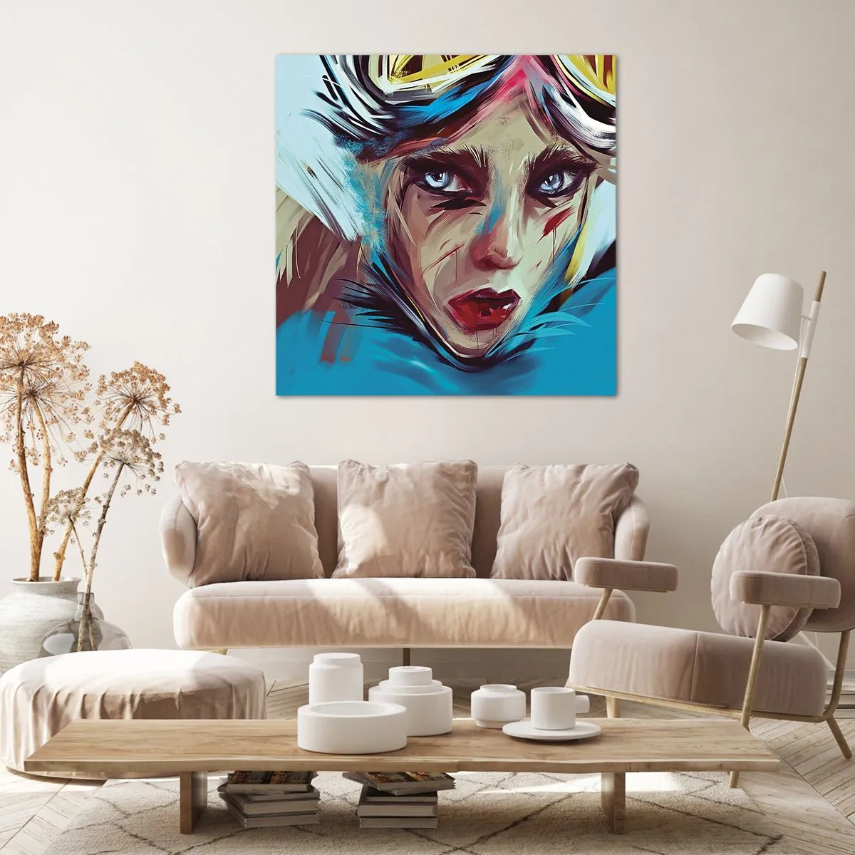 Canvastavla - Bild på duk - Vägkämpe - 50x50 cm