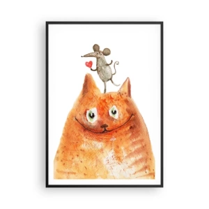 Affisch i svart ram - Kärlekens paradoxer - 70x100 cm