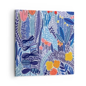 Canvastavla - Bild på duk - Hawaii-trädgård - 50x50 cm