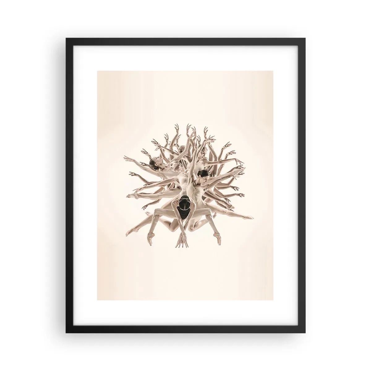 Affisch i svart ram - Blommar i dansen - 40x50 cm