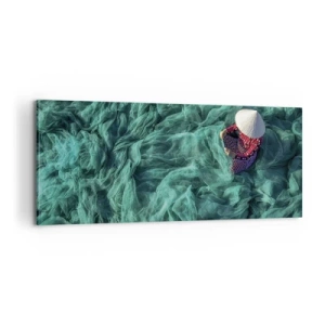 Canvastavla - Bild på duk - I nätens hav - 100x40 cm