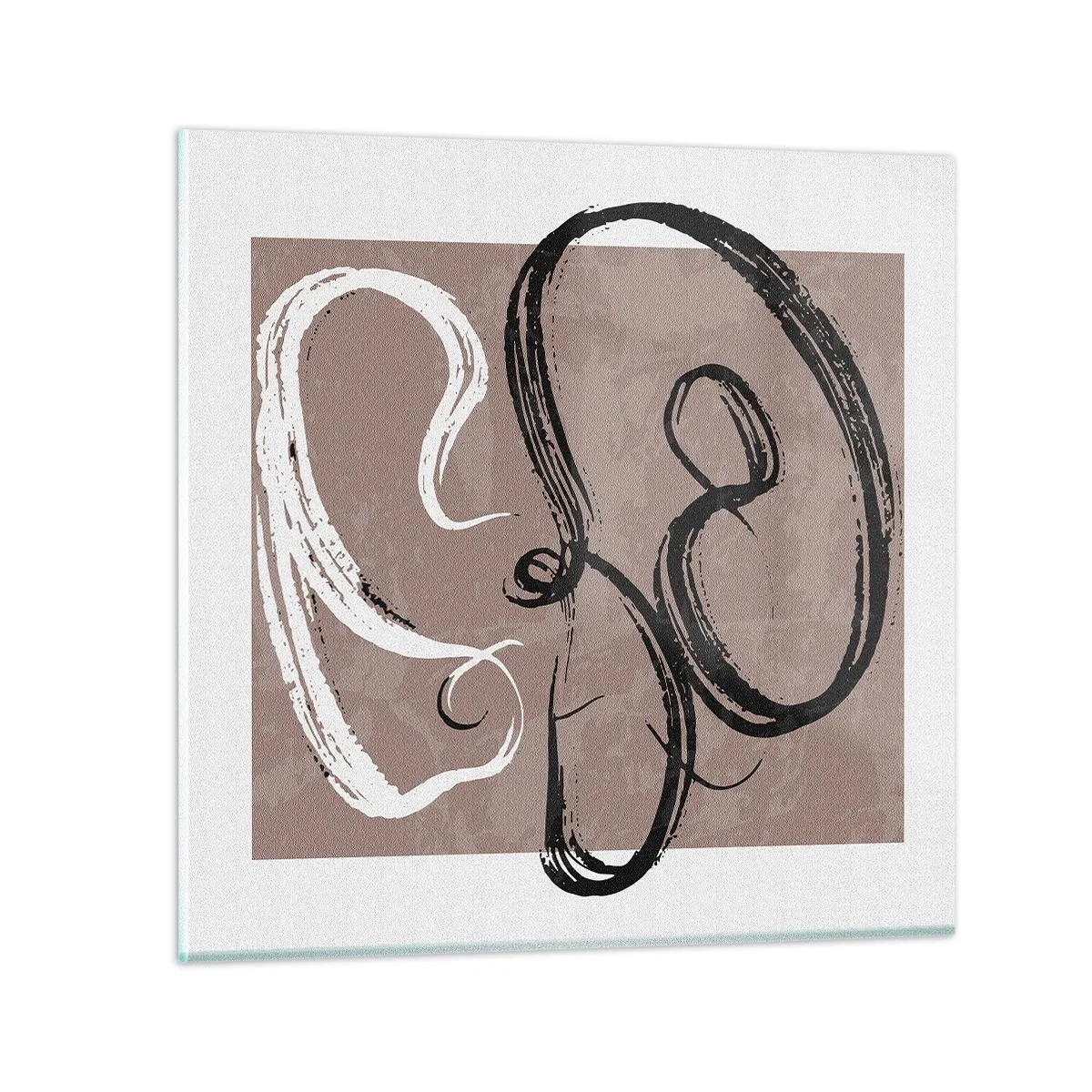 Glastavla - Bild på glas - Komposition - sökande efter fullständighet - 50x50 cm