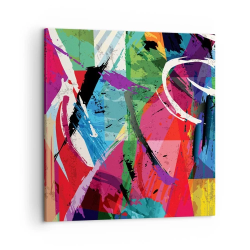 Canvastavla - Bild på duk - Snabbt och livligt - 50x50 cm