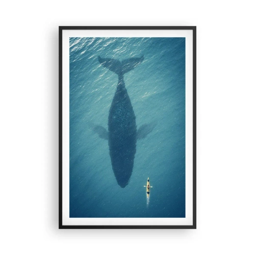 Affisch i svart ram - Möte på havet - 61x91 cm