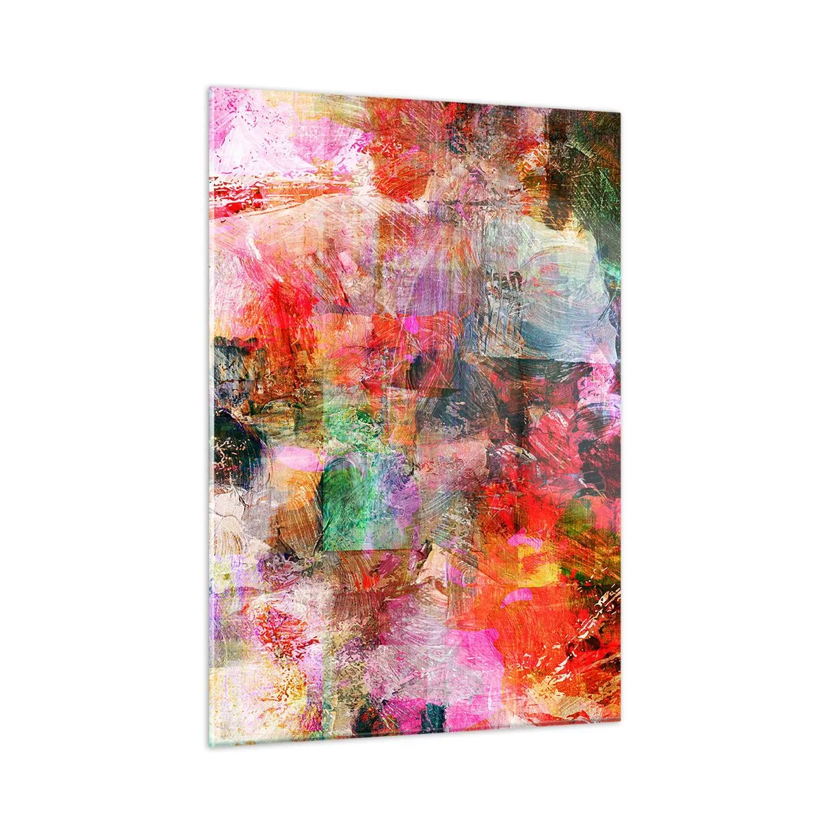 Glastavla - Bild på glas - En resa genom det rosa - 50x70 cm