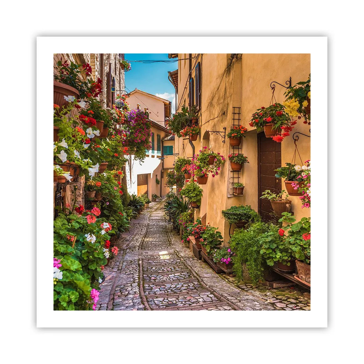 Affisch - Italiensk gränd - 60x60 cm