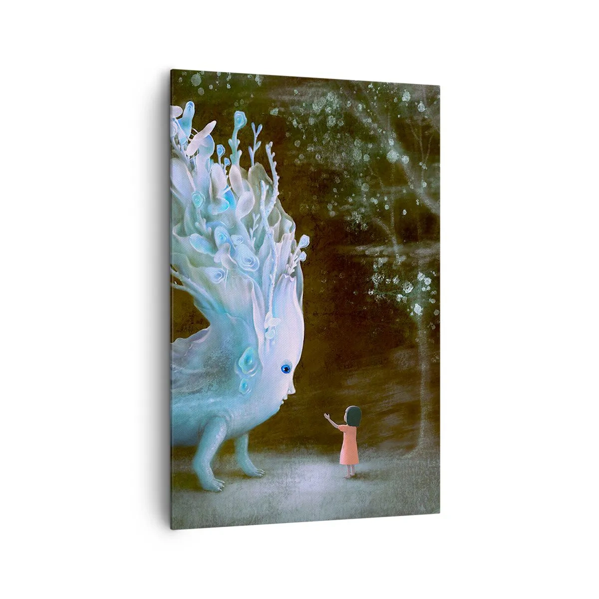 Canvastavla - Bild på duk - Fantastiskt möte - 80x120 cm