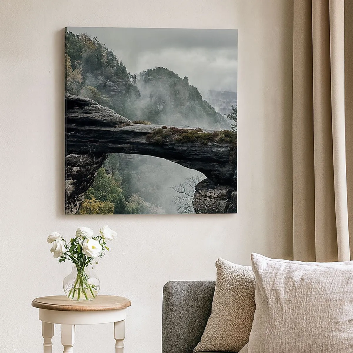 Canvastavla - Bild på duk - Äventyret är på väg att börja - 30x30 cm