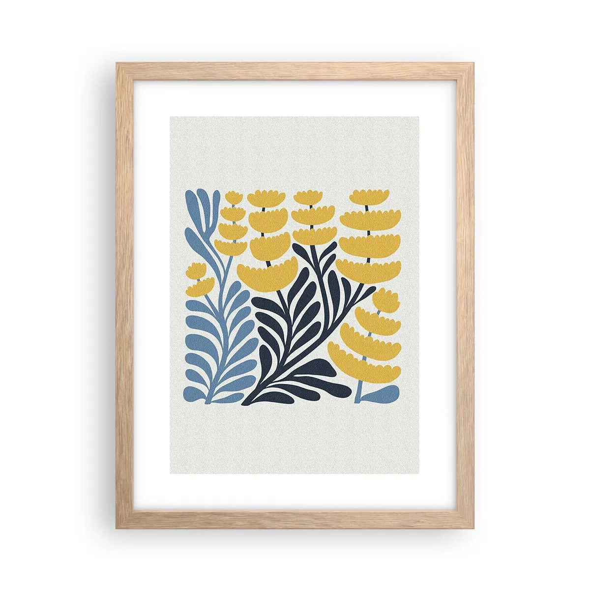 Affisch i ram av ljusek - Solig rabatt - 30x40 cm