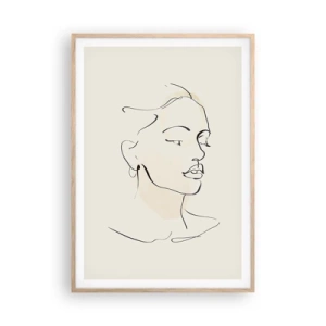 Affisch i ram av ljusek - Säkra drag - 70x100 cm