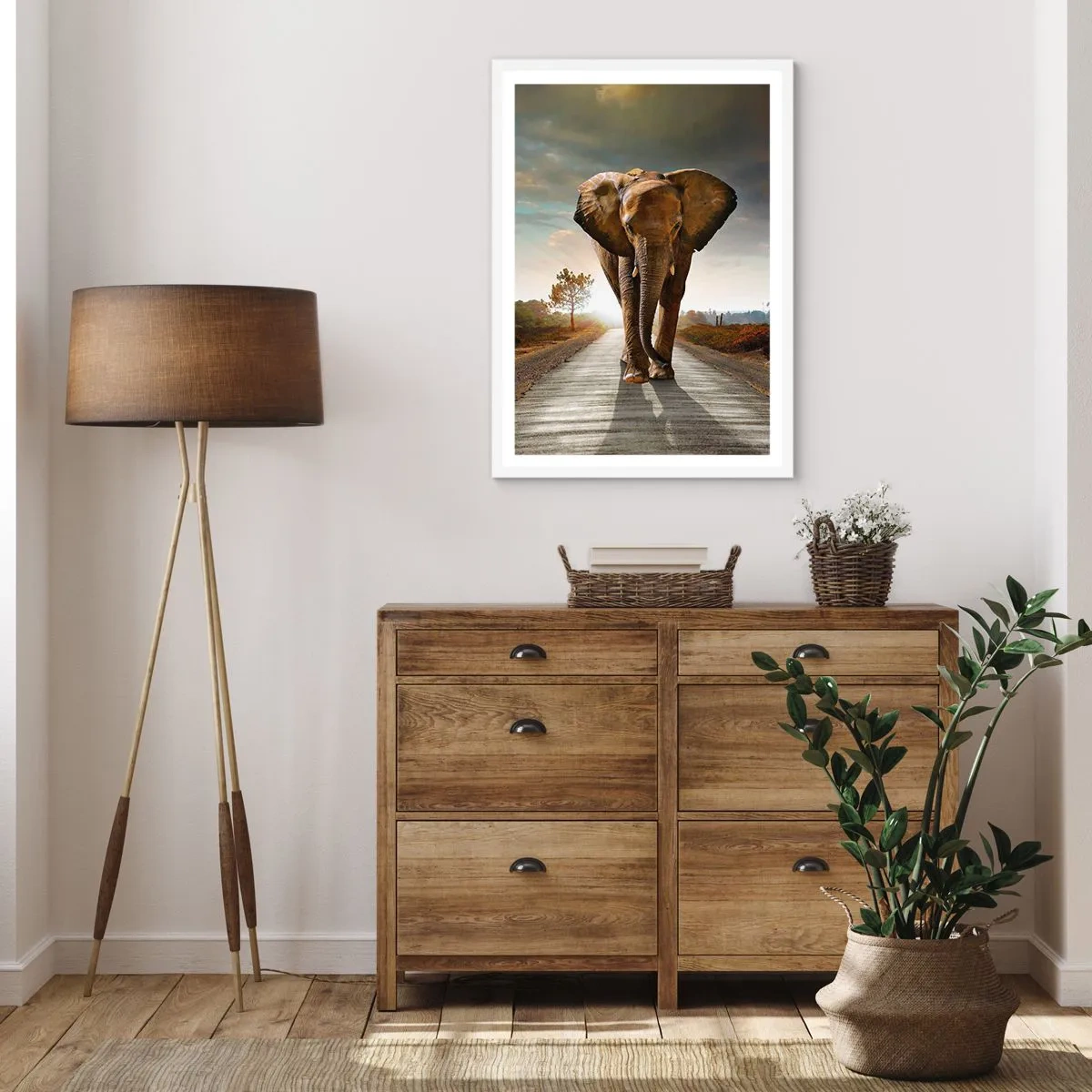 Affisch i vit ram - Inte alls i en porslinsbutik - 40x50 cm