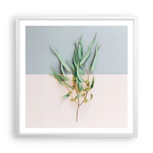 Affisch i vit ram - Pastellens subtilitet - 60x60 cm