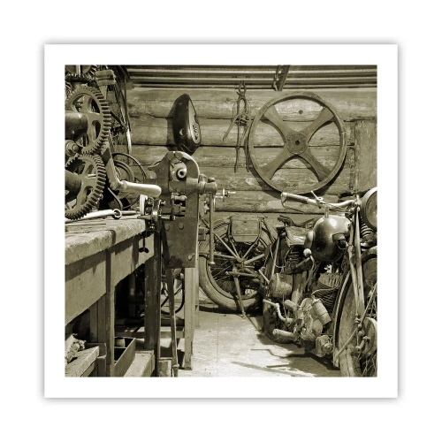 Affisch - I onkel Lasses skjul - 60x60 cm