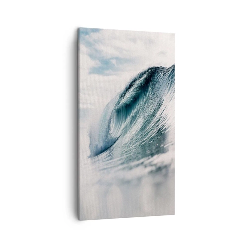 Canvastavla - Bild på duk - Vattentopp - 45x80 cm