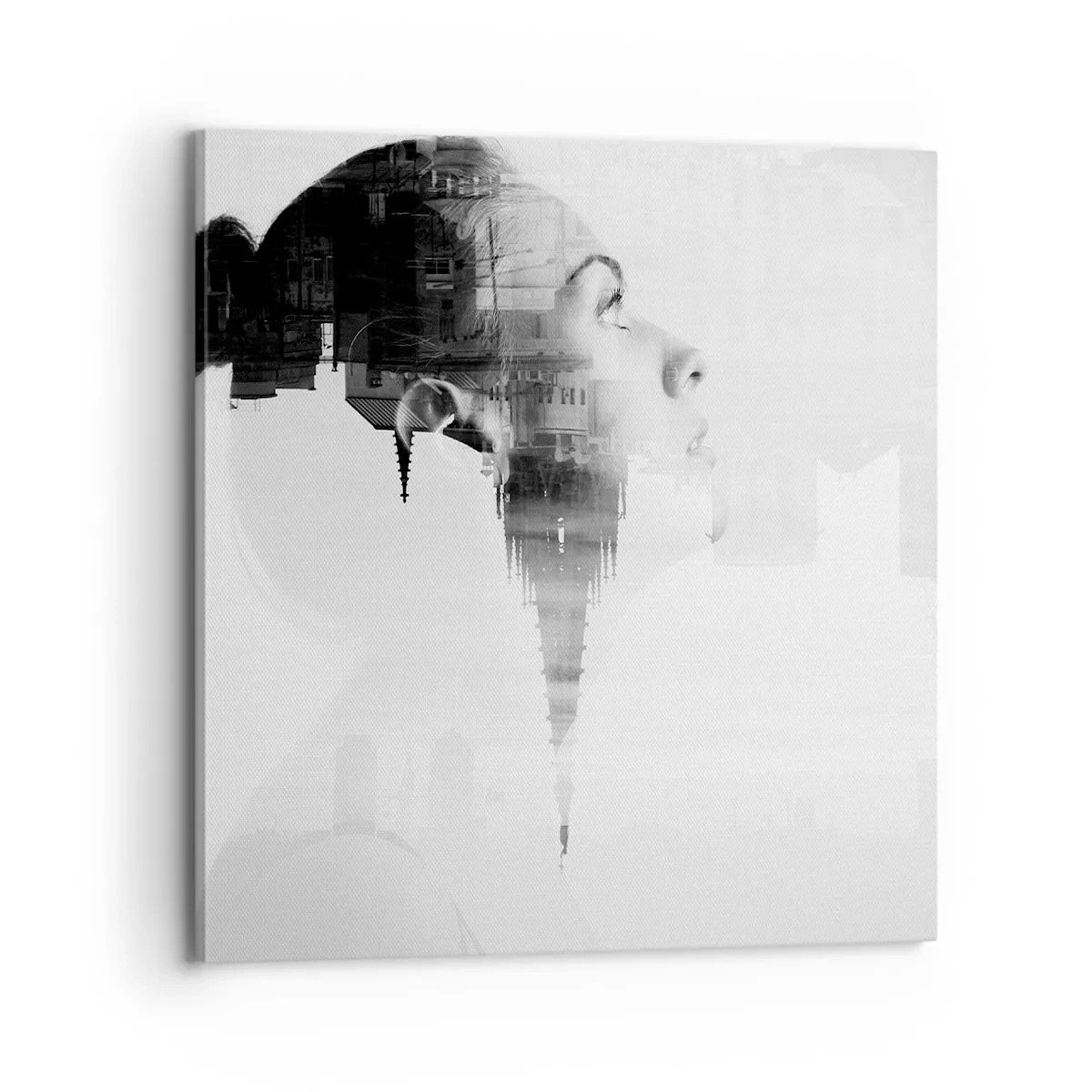 Canvastavla - Bild på duk - På rutans båda sidor - 70x70 cm