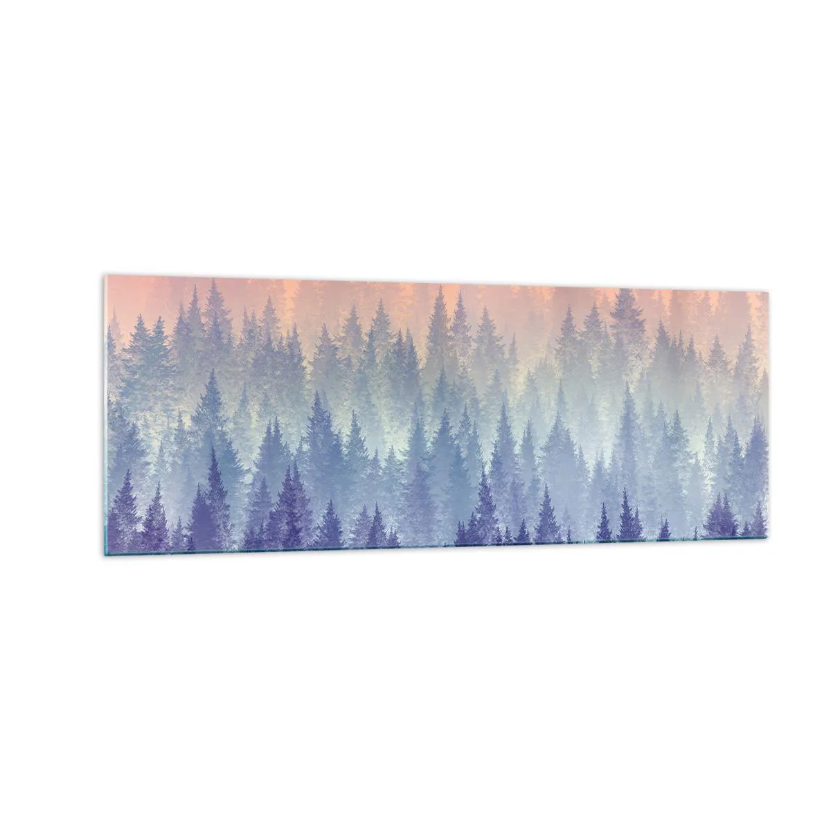 Glastavla - Bild på glas - Högt, högre, upp till himlen - 140x50 cm