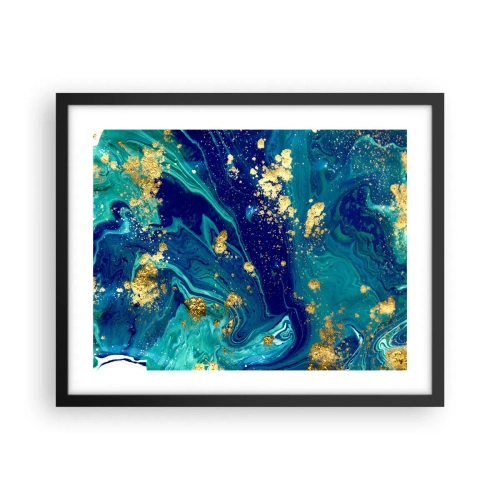 Affisch i svart ram - Solflingor - 50x40 cm