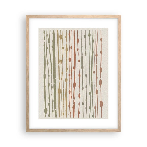 Affisch i ram av ljusek - Musikalisk färgnotation - 40x50 cm