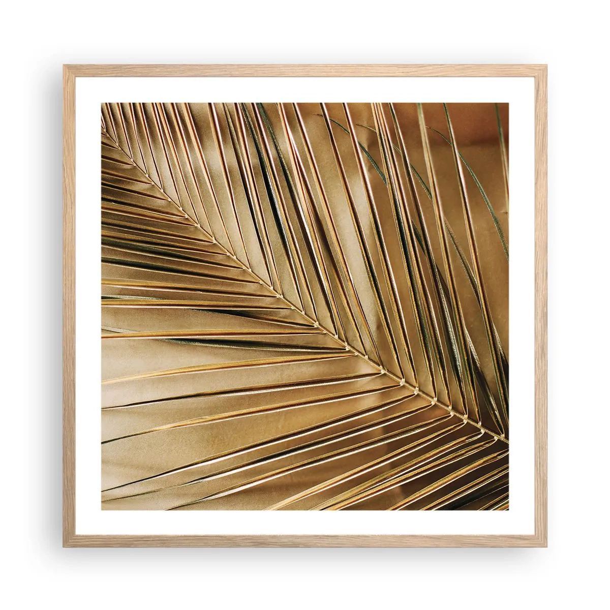 Affisch i ram av ljusek - Naturlig pelargång - 60x60 cm