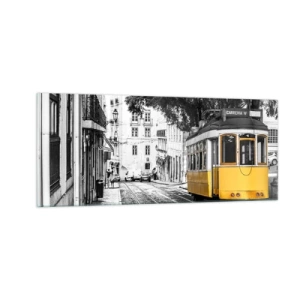 Glastavla - Bild på glas - Och en fado i bakgrunden - 100x40 cm