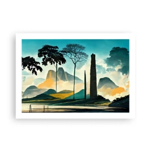 Affisch - Fortfarande högre och högre - 70x50 cm