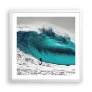 Affisch i vit ram - Utmaningen accepterad - 50x50 cm