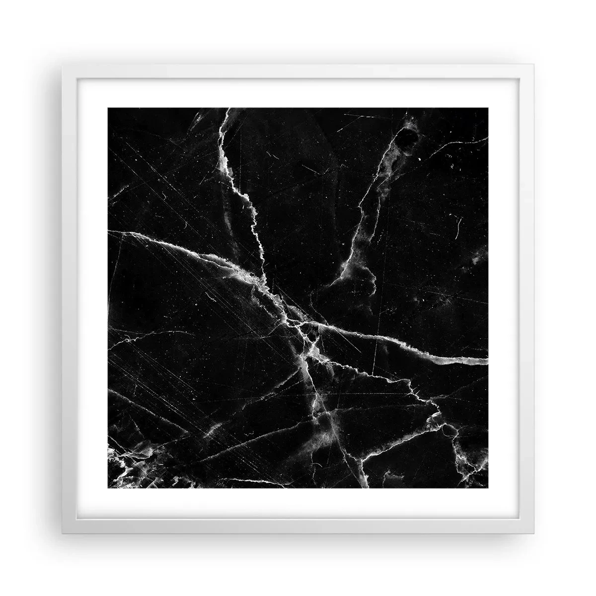 Affisch i vit ram - Stenens hemliga liv - 50x50 cm