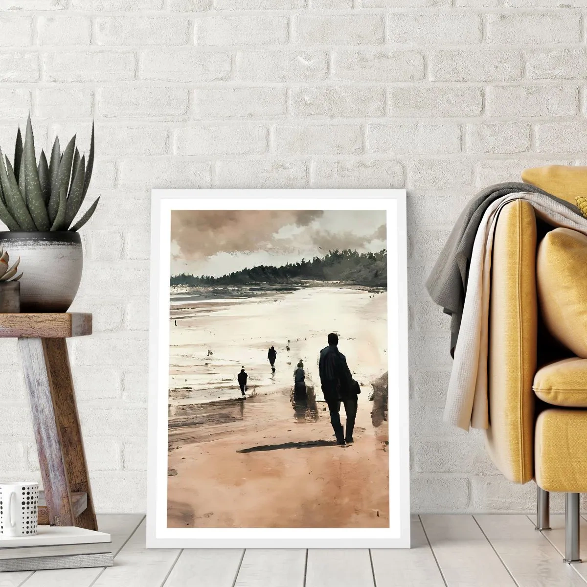 Affisch i vit ram - Framkallade - 61x91 cm