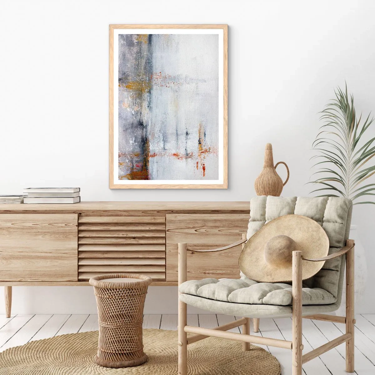 Affisch i ram av ljusek - Bakom luftridån - 50x70 cm