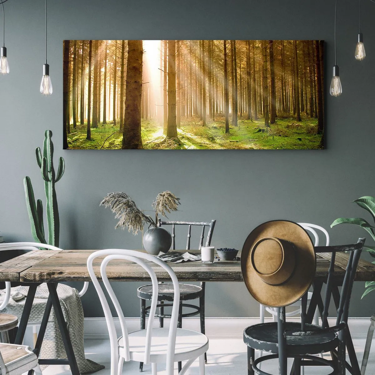 Canvastavla - Bild på duk - Snart kommer alverna - 100x40 cm