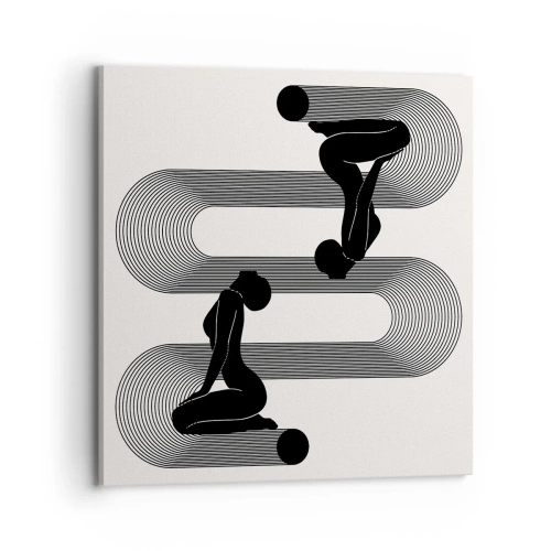 Canvastavla - Bild på duk - Sensuell symmetri - 70x70 cm