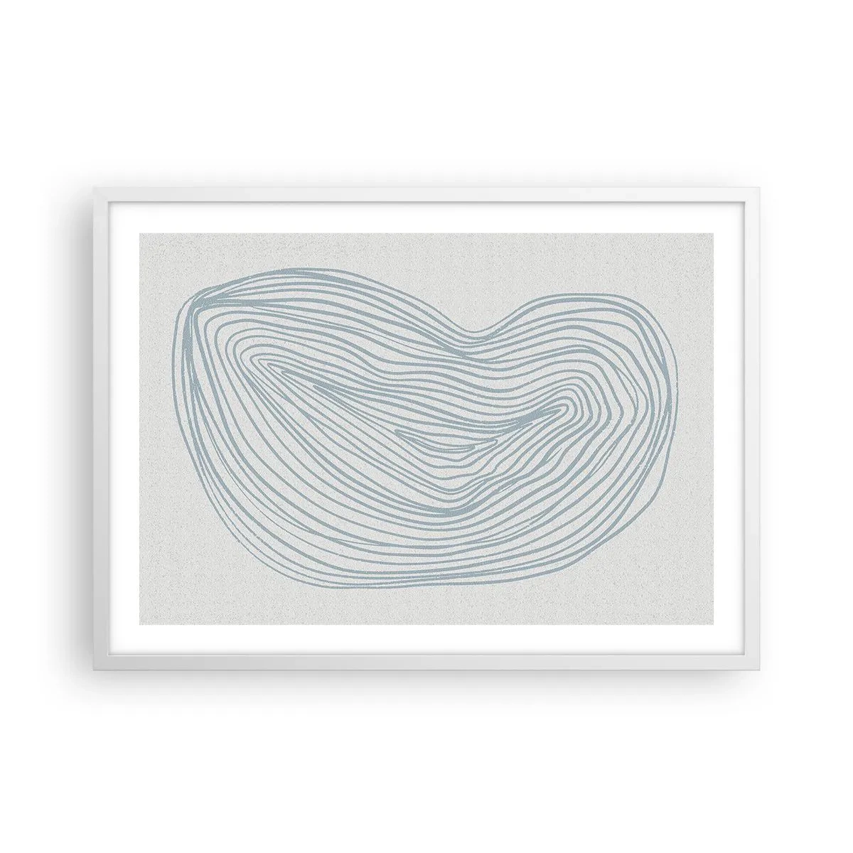 Affisch i vit ram - Droppens leende - 70x50 cm