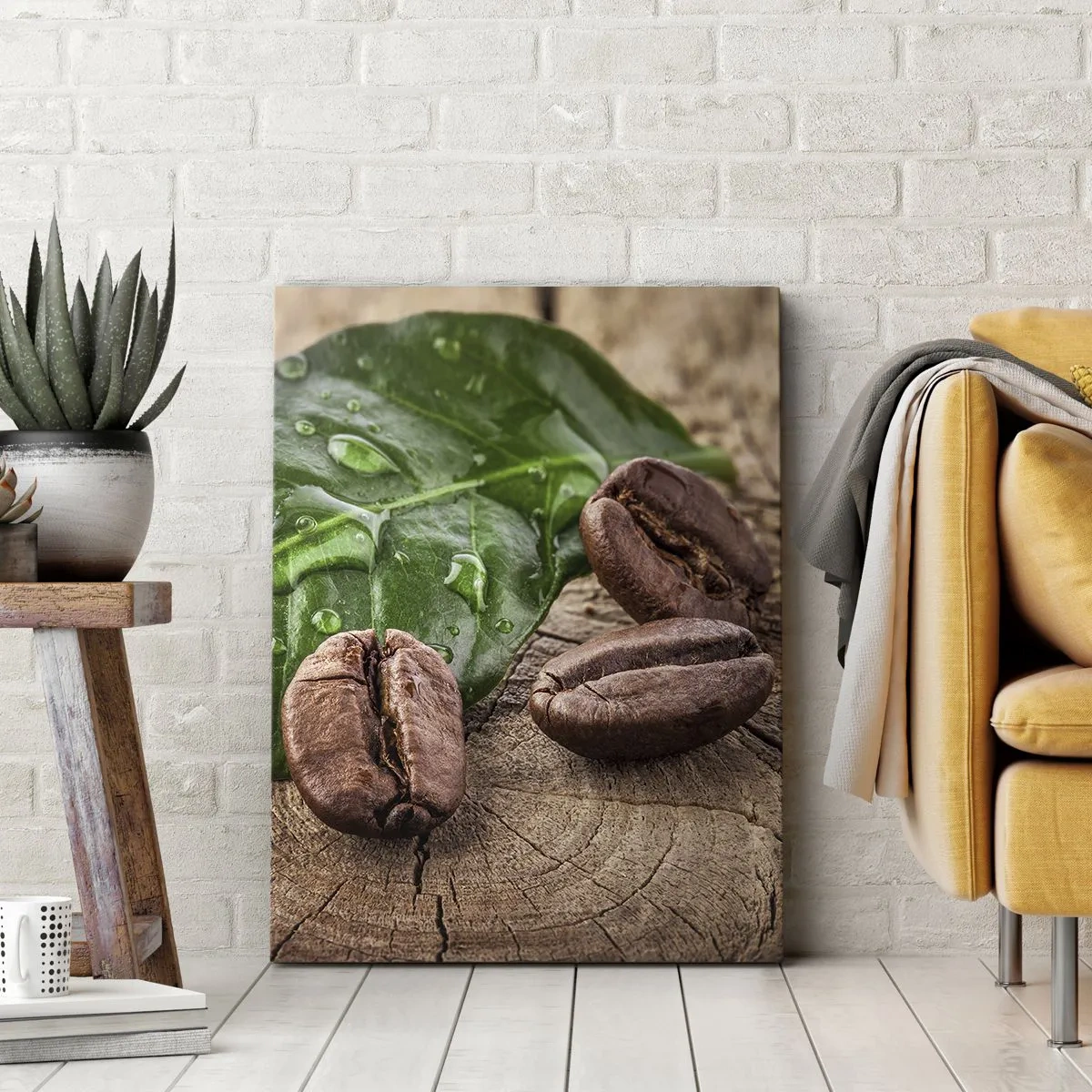 Canvastavla - Bild på duk - Äkta och svart - 50x70 cm