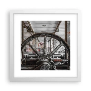 Affisch i vit ram - Fabrikens hemliga liv - 30x30 cm