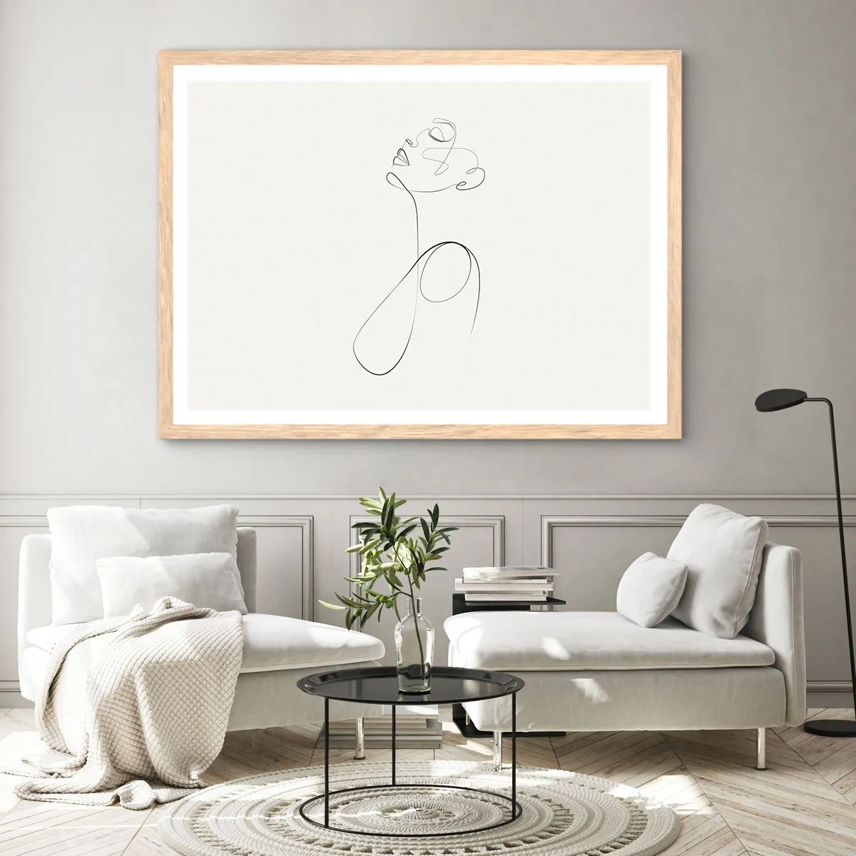 Affisch i ram av ljusek - Förvirrad i drömmarna - 40x30 cm