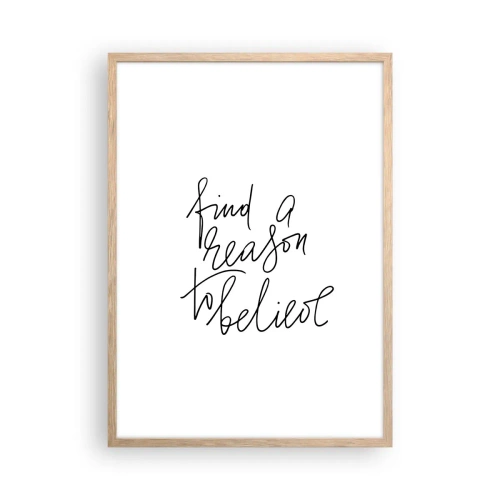 Affisch i ram av ljusek - Det är möjligt - 50x70 cm