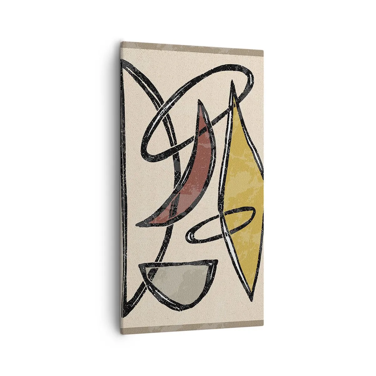 Canvastavla - Bild på duk - Vertikaler och nivåer - 55x100 cm