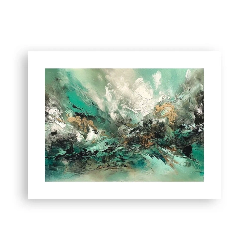 Affisch - Smaragdsvart bränna - 40x30 cm