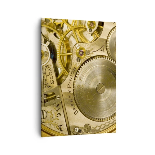 Canvastavla - Bild på duk - Gå med tidens anda - 50x70 cm