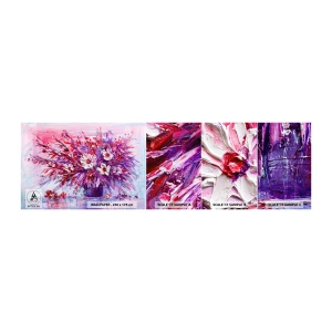 Provbit av självhäftande fototapet Deluxe Sticker - Oskuld och passion  - Blommor, Blombukett, Trädgård - 100x30 cm