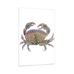 Glastavla - Bild på glas - Havssmycken - 80x120 cm