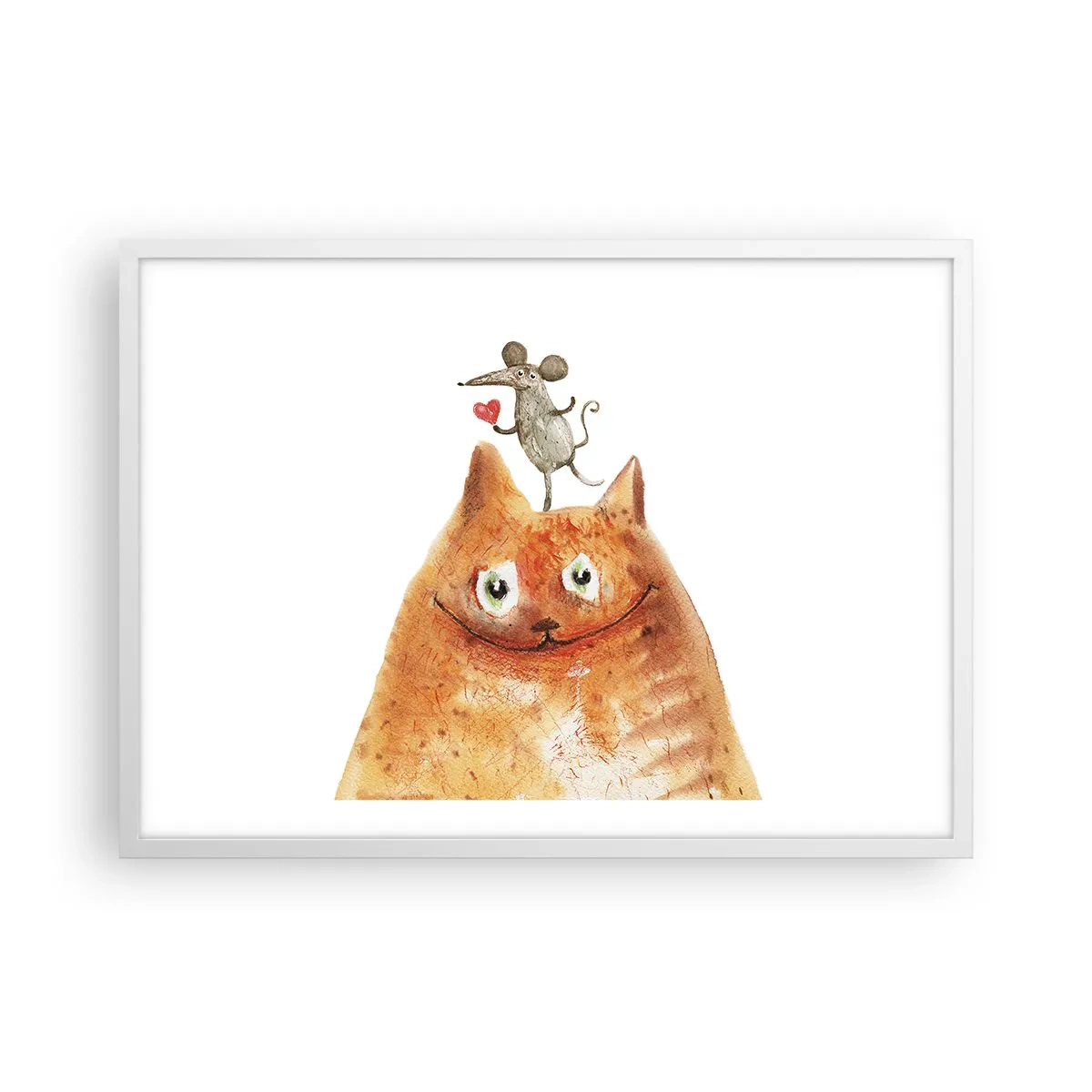 Affisch i vit ram - Kärlekens paradoxer - 70x50 cm